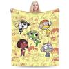 Super Soft Keroro Frog Cartoon Throw Blanket Premium Fleece Flannel Lightweight Bed Blanket Super Cozy Blankets All Season Use