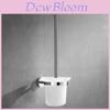 Modern Minimalist Stainless Steel Toilet Brush Holder With Wall Mount For Bathroom Cleanliness
