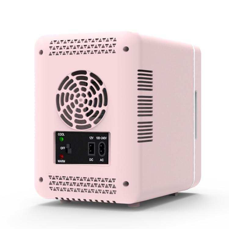 Mirror Glow Beauty Fridge 4L LED Touch Screen 3 Cooling Modes Silent 30dB Skincare & Drink Cooler/Warmer