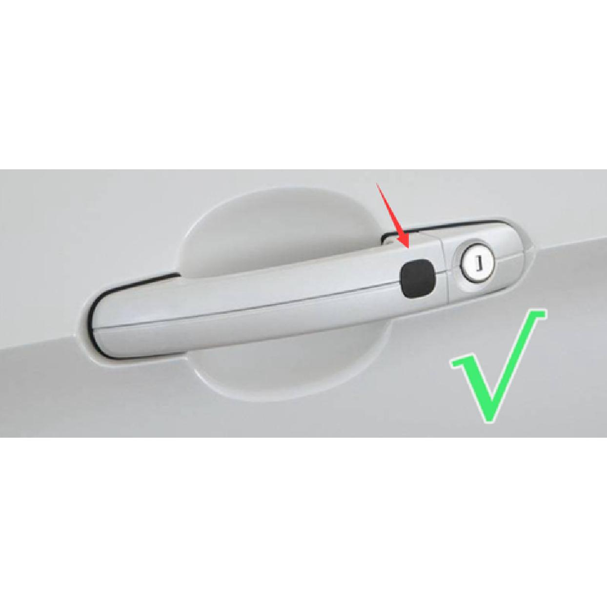 Door Handle Smart Keyhole Cover Trim For 2013- Ford Escape Kuga Chrome 8pcs