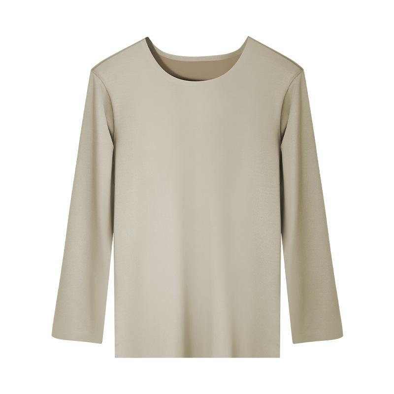 Men's Seamless Thermal Long-Sleeve Shirt for Autumn & Winter