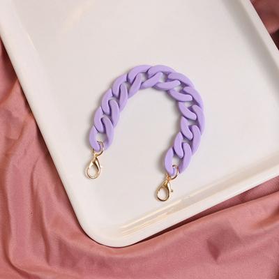 DIY Hardware Accessories Chain-Strap Candy Color Phone Drop-Resistant Chain Mobile Phone Ornament