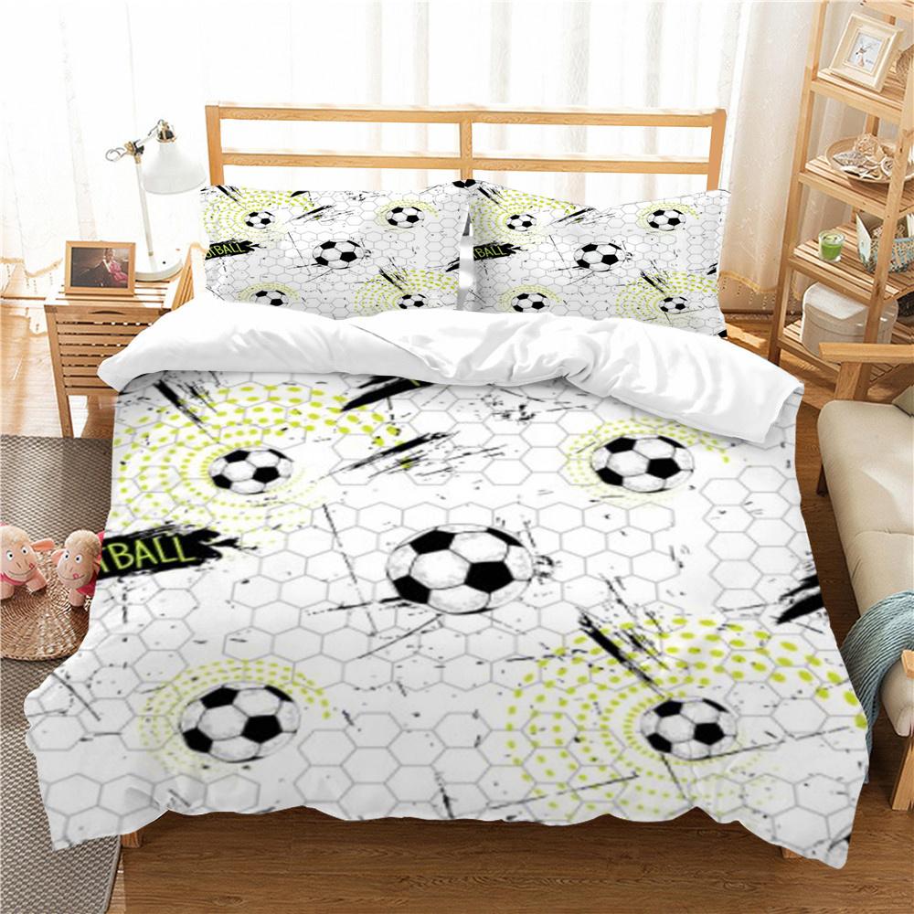 Football 3D Print Bedding Cover Set Luxury Home Bedclothes Unique Design Bedding Covers Comforter Bedding Suit