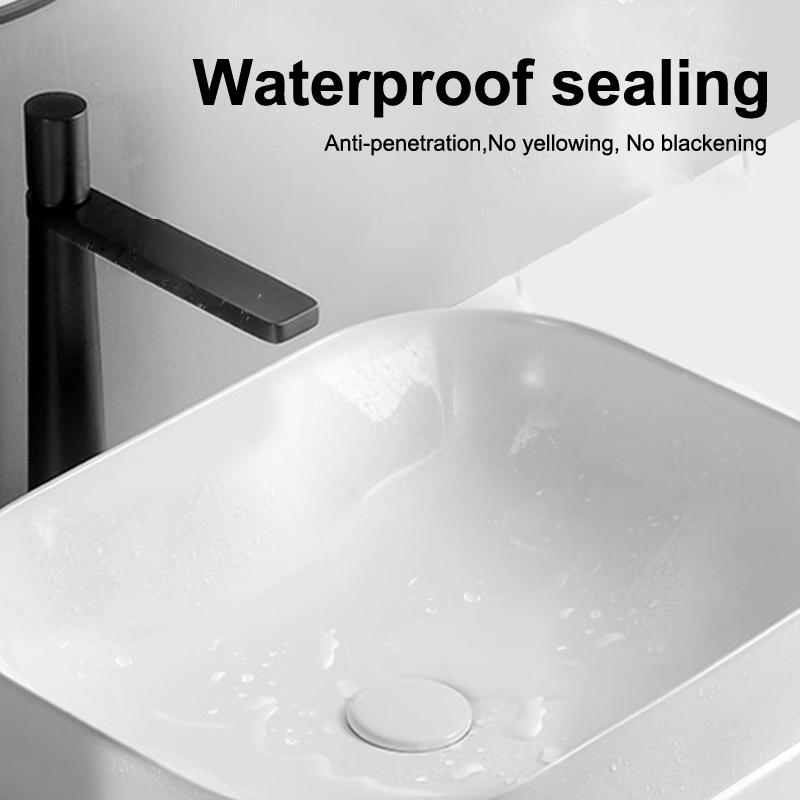 White Plastic Steel Mud Waterproof Glue Bathroom Toilet Waterproof And Mildew Proof Caulking Glue Sealing Kitchen Sink Dedicated