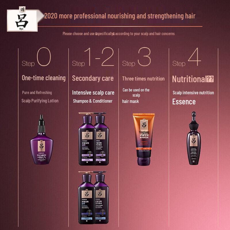 Ryo Purple Line Hair Strengthening Shampoo & Conditioner Set