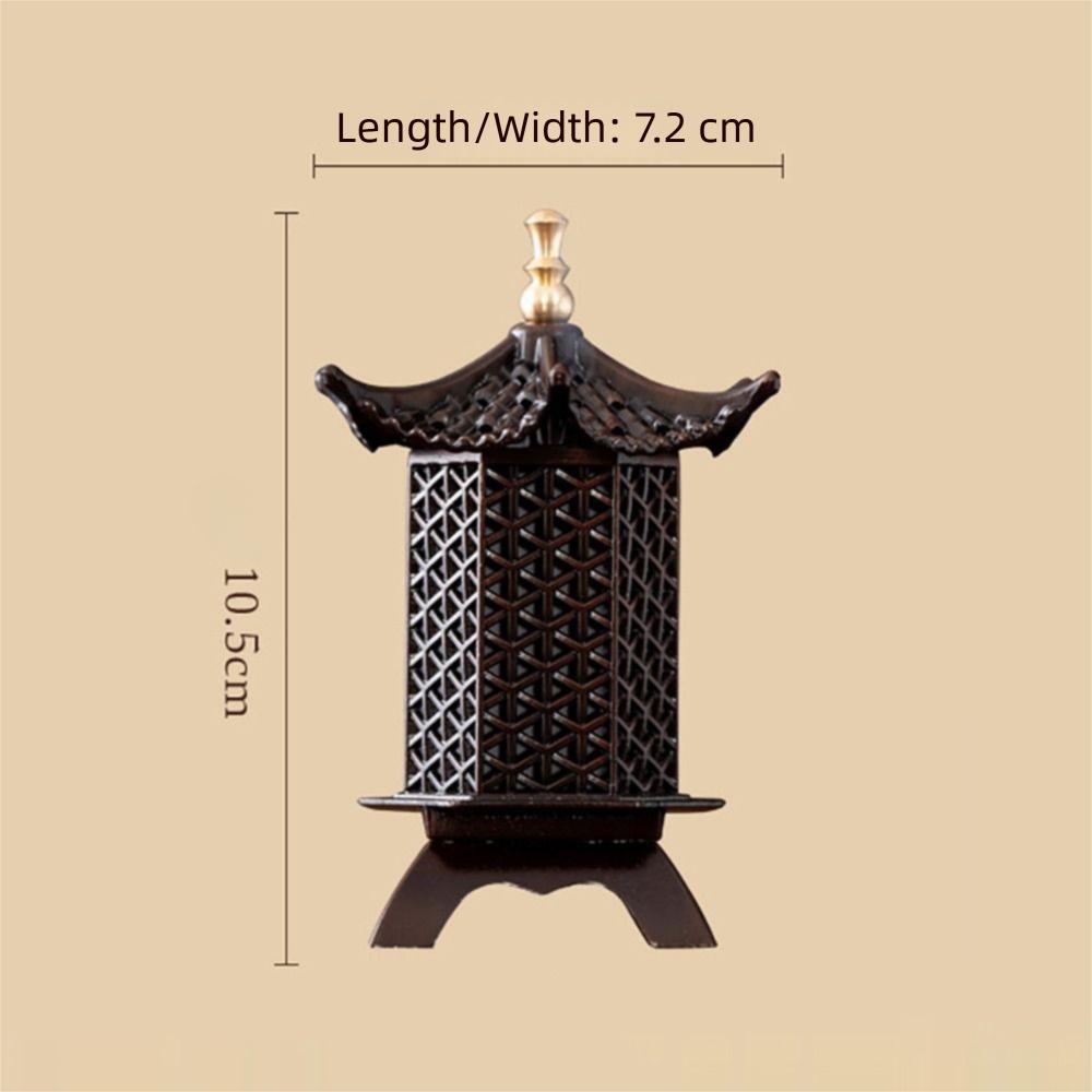 Creative Chinese Style Incense Burner Zinc Alloy Vertical Incense Holder Good Symbolism Accessories Incense Burning Gifts