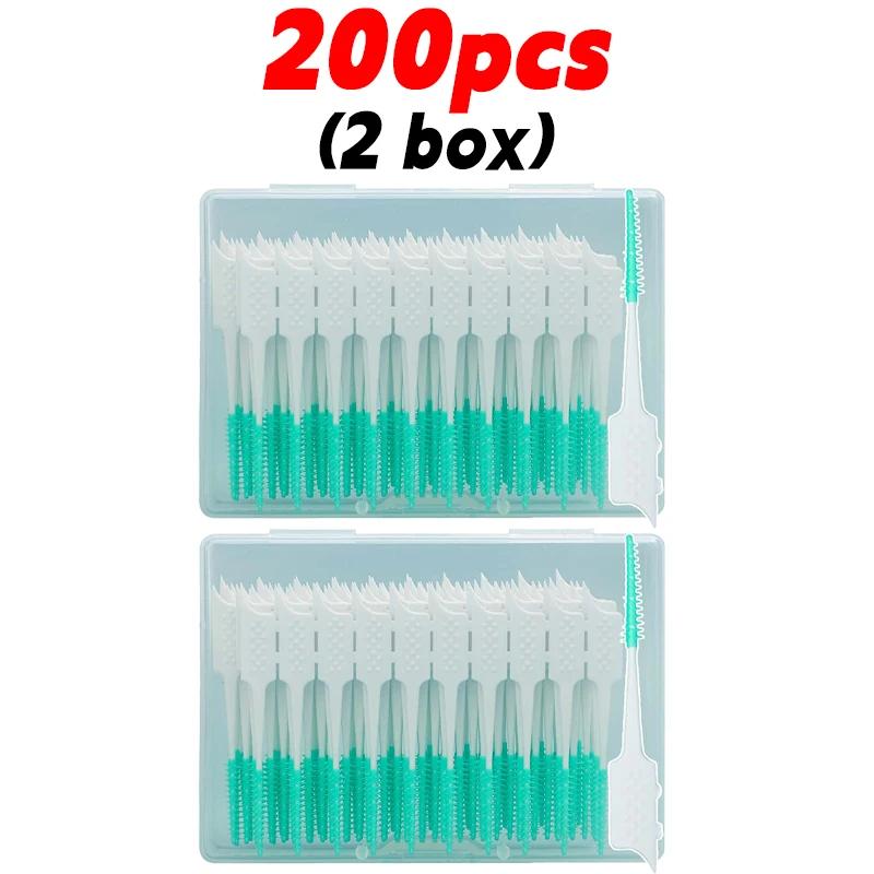 20/500pcs Disposable Interdental Brush Toothpicks Between Teeth Toothbrush Oral Hygiene Brushes Health Care Teeth Cleaning Tools