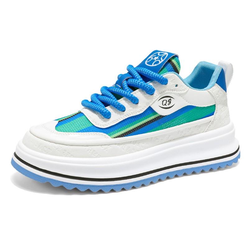 Spring Fashionable Multicolored Thick-soled Casual Trendy Height-increasing Soft-soled Comfortable Versatile Sports Shoes H147