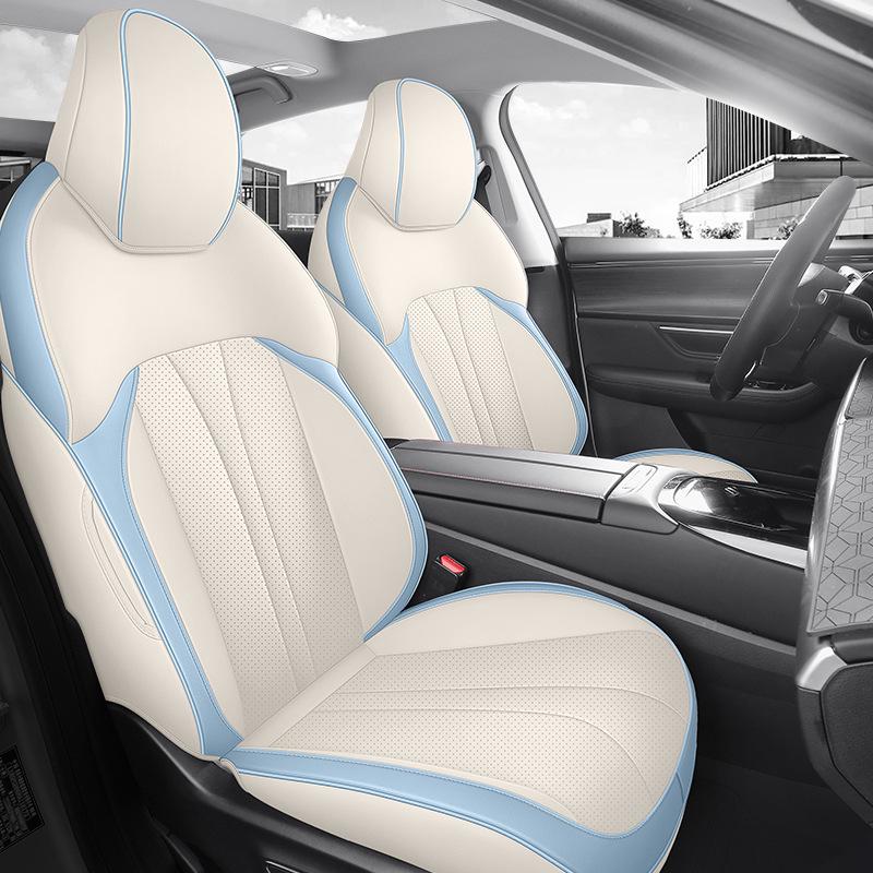 Xiaopeng P5 Universal Leather Car Seat Cushion - Full Wrap, All-Season
