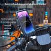 Waterproof Shockproof Motorcycle and Bicycle Phone Holder with Battery for Navigation