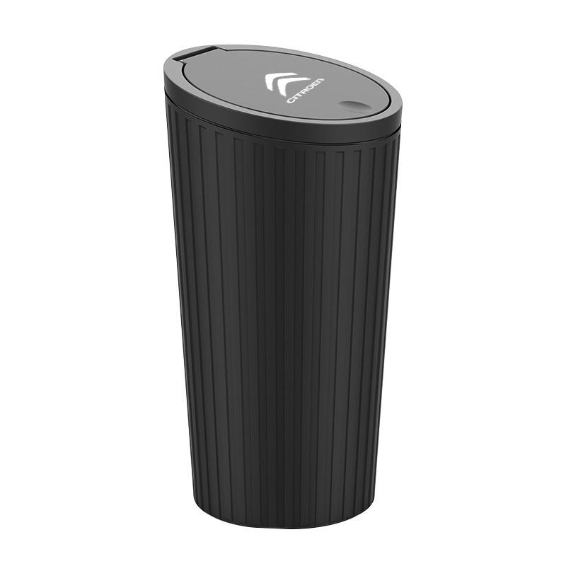 WKZA3 1PCS Car Trash Bin Can Rubbish Bag Garbage Container Storage Box Bucket For Citroen C1 C2 C3 Grand C4 Picasso C4L VTS C-ELYSEE