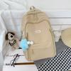 Schoolbag1011 Casual Backpack Male Female Junior High School Backpack College Student Simple School Bag Outdoor Travel Commuter Women's Bag