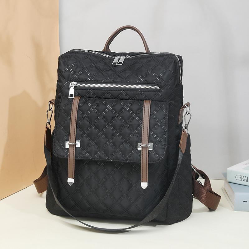 Quilted Women's Large Capacity Outdoor Backpack