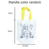 20Pcs DIY Coloring Bags with Markers Carnival Art Party Goodie Bags for Kids Eco Mini Non-Woven Fabric Shopping Storage Bags