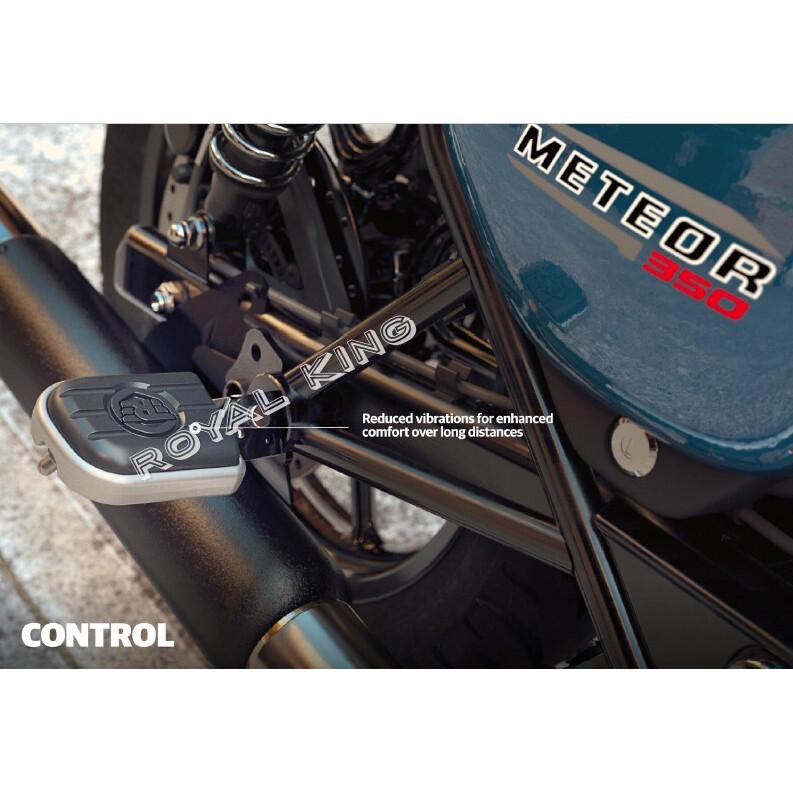 Royal Enfield " ZESTAW PODNÓŻKÓW DELUXE SREBRNY, KIEROWCY " Do METEOR 350
