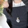 Korean Minimalist Geometric Pendant Long Necklace Women's Irregular Adjustable Versatile Fashion Accessories