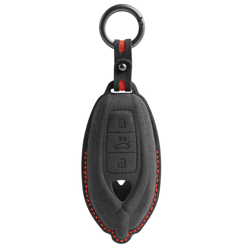 Car Key Case Cover Shell Fob for Lamborghini Urus Huracan Aventador Car Key Cover Luxury Italy Suede Car Key Protection Shell hdf1