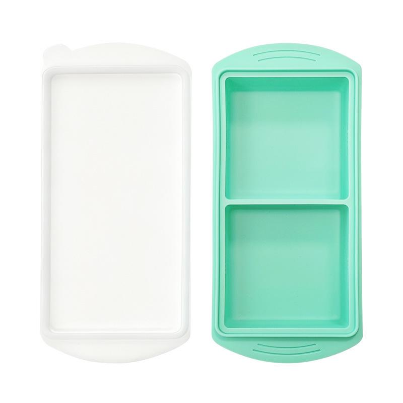 Silicone Ice Cube Tray with Lid - Multi-Compartment, Food-Grade Freezing Mold for Ice & Soup