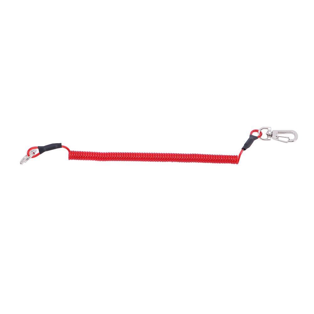 Fishing Accessories Secure Buckle Lock Tackle Spring Rope Keychain Lanyard Fishing String