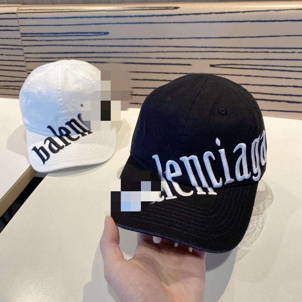 Boné de Baseball Paris B Tendência Feminino de Aba Larga: Bordado de Letra Diagonal, Design Casual e Versátil de Bico de Pato