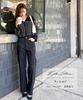 Okabe Wide Denim Straight Straight Pants Lightly Brushed Black Lining [Kobe Lettuce][Ayumi Collaboration] Pants, Denim, [M3953] M,