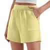 Women's Loose Fit Casual Athletic Shorts Elastic Waistband Side Pockets Lightweight Breathable Fabric Suitable for Outdoor Activities