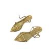 2025 Spring and Autumn New Fashion Versatile Roman Style Temperament Celebrity Open-toed Sandals Women's Simple Low Heel Wedge Heel