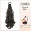 Vitality Long Wavy Ponytail Hair with Rubber Band Hair Band Hairpiece  Daily Use