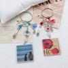  Simple Handmade Card Book Beaded Keychain Pendant For Women Girls Creative Backpack Decoration Accessories Gifts