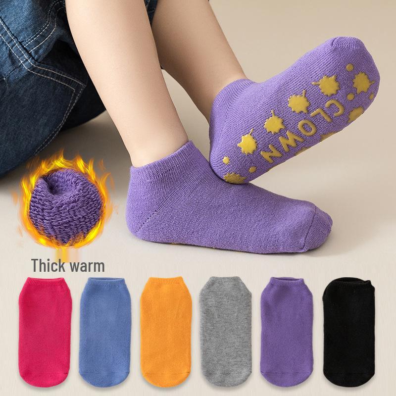 Thick Terry Loop Non-Slip Parent-Child Walking Socks for Early Education and Indoor Play
