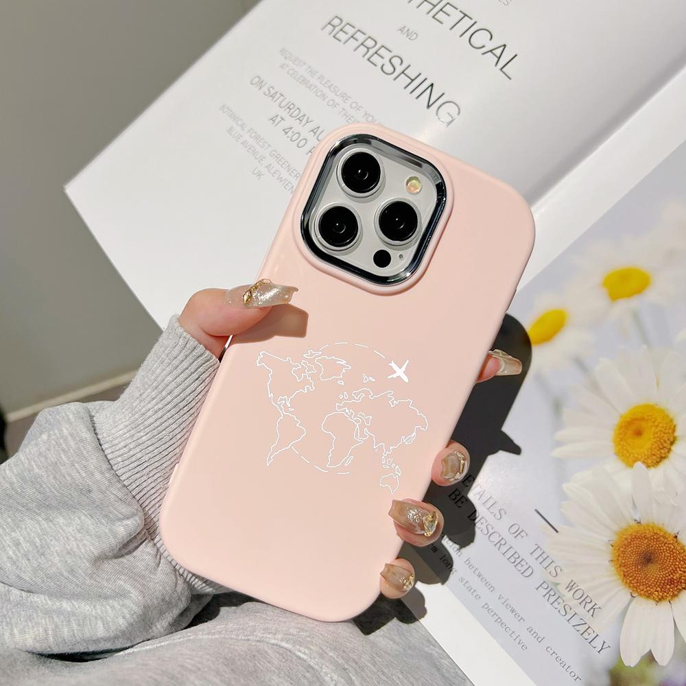 

Чехлы для телефонов Ae100 Travel World Paper Plane art для Samsung A13 A32 A53 A54 S24 FE S23 Ultra Infinix Hot 40i Huawei Metal Camera Protective Back Cover Samsung S24 FE