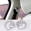 For Jaguar F-PACE 2016-2020 ABS Silver Car Seat Safety Belt Buckle Panel Cover Trim Sticker Interior Car Accessories