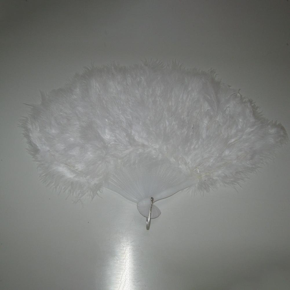 Hand Held Soft Feather Fan Burlesque 20s Flapper Wedding Ladies Fancy Dress
