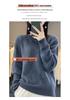 Women's Thickened Autumn-Winter Cable Knit Wool Sweater – Round Neck Cashmere Pullover.