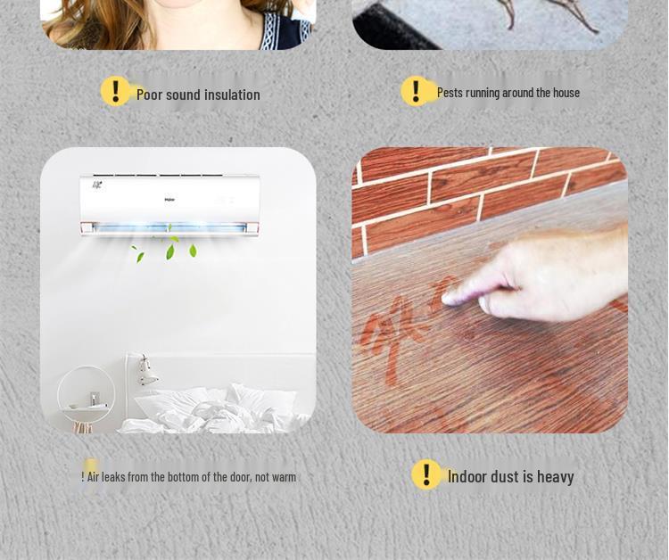 Non-stick Soundproof Door Bottom Sealing Strip: Windproof, Insulation, Waterproof Rubber Sticker