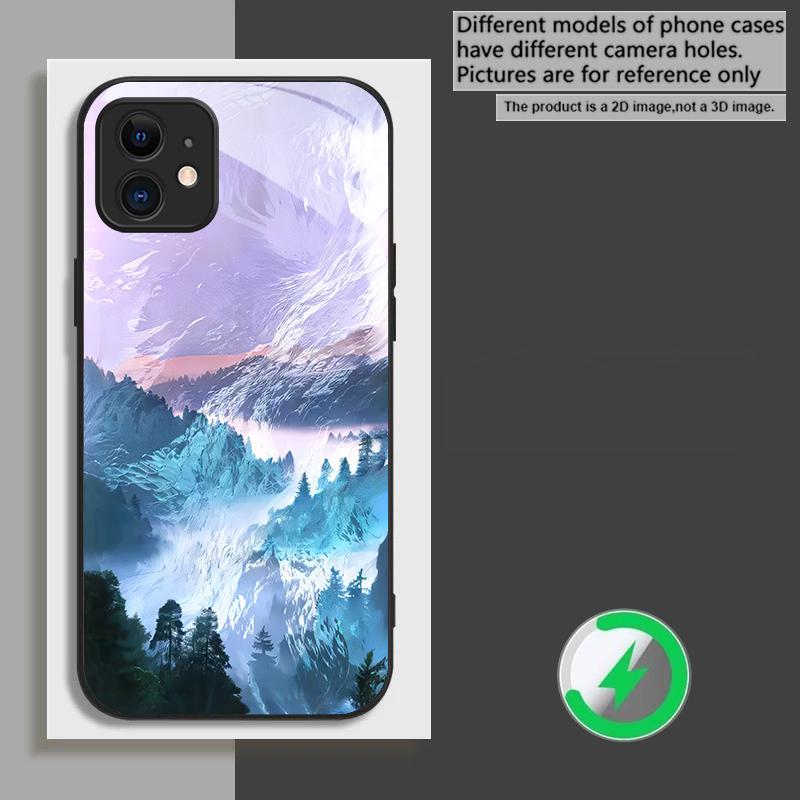 

Sea storm small sailboat Suitable For iPhone 17 Pro Max 16E 15 Pro 14 13 Plus 12 mini 11 16 Air 17Pro magnetism Glass Phone Case iPhone 11