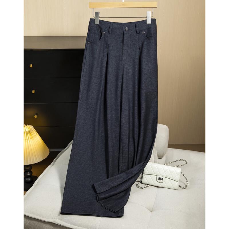 Demana Women's Autumn Pleated Straight Leg Commuter Pants