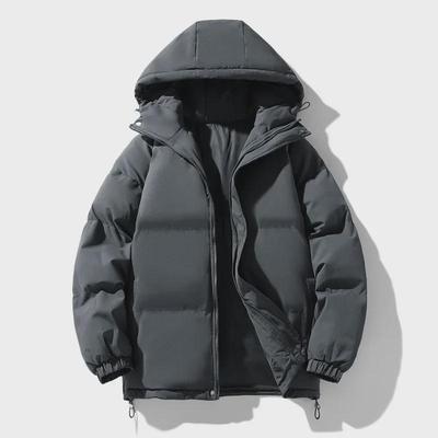 Men's Winter Hooded Loose-Fit Cotton Jacket - Thick, Warm, and Versatile