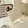Silver CD Rack Metal Reading Stand Portable Lazy Support Frame