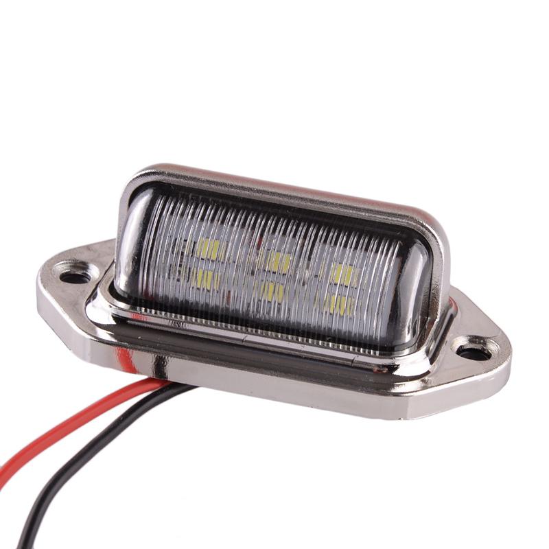 4Pcs Waterproof LED Deck Courtesy Stern Transom License Number Plate Light For Car Marine Boat Trailer Motorcycle Truck 12V-24V