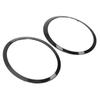 Pair Headlight Trim Ring Glossy Black Left Right 51137149905 Replacement for Cooper Clubman R55 2008‑2015