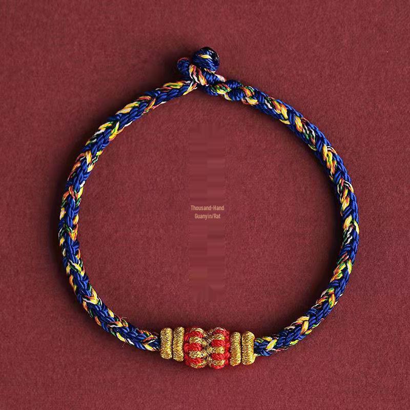 Dahao Year of the Tiger Red String Zodiac Bracelet - Women's and Couples' Woven Charm