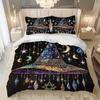 Fantastic Sparkling Jewelry Hat Print Bedding Set Soft Duvet Cover King Queen Twin Single Size Birthday Gift Bedroom Decoration