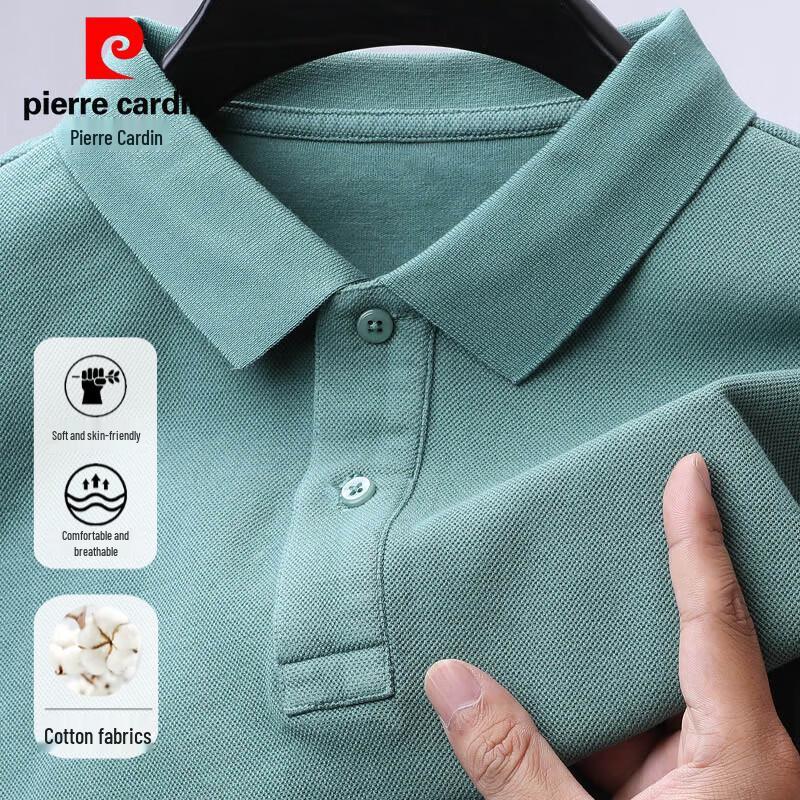 Pierre Cardin Men s 100% Cotton Long-Sleeve Polo Shirt 54/2XL