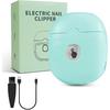 Electric Nail Clipper Green Portable Automatic Nail Clippers for Adults Baby Nail Trimmer Electric Nail Clippers for Adults Rechargeable USB Baby