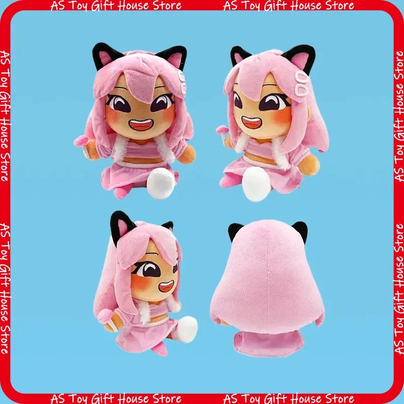 Roblox Layla Plush Doll Pink Cat Ear Soft Stuffed Plushie Youtube Influencer 24Cm 170G Birthday Holiday Gift For Game Fans