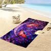 Gengar Print Beach Towel, Large Soft Quick Dry Towel for Beach Camping Swimming