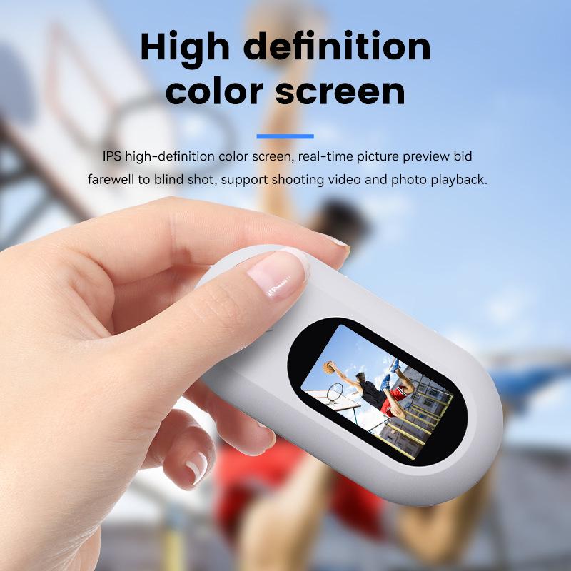 HD Mini Retro Portable Thumb Sports Camera Outdoor Riding Travel Camera Pet Collar Camera Sports Recorder