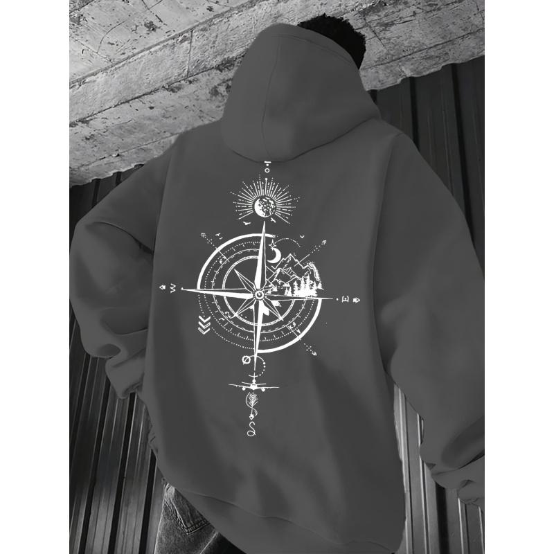 Modischer und einzigartiger lässiger Sport-Hoodie für Herren, Herbst Winter Streetwear Hoodie