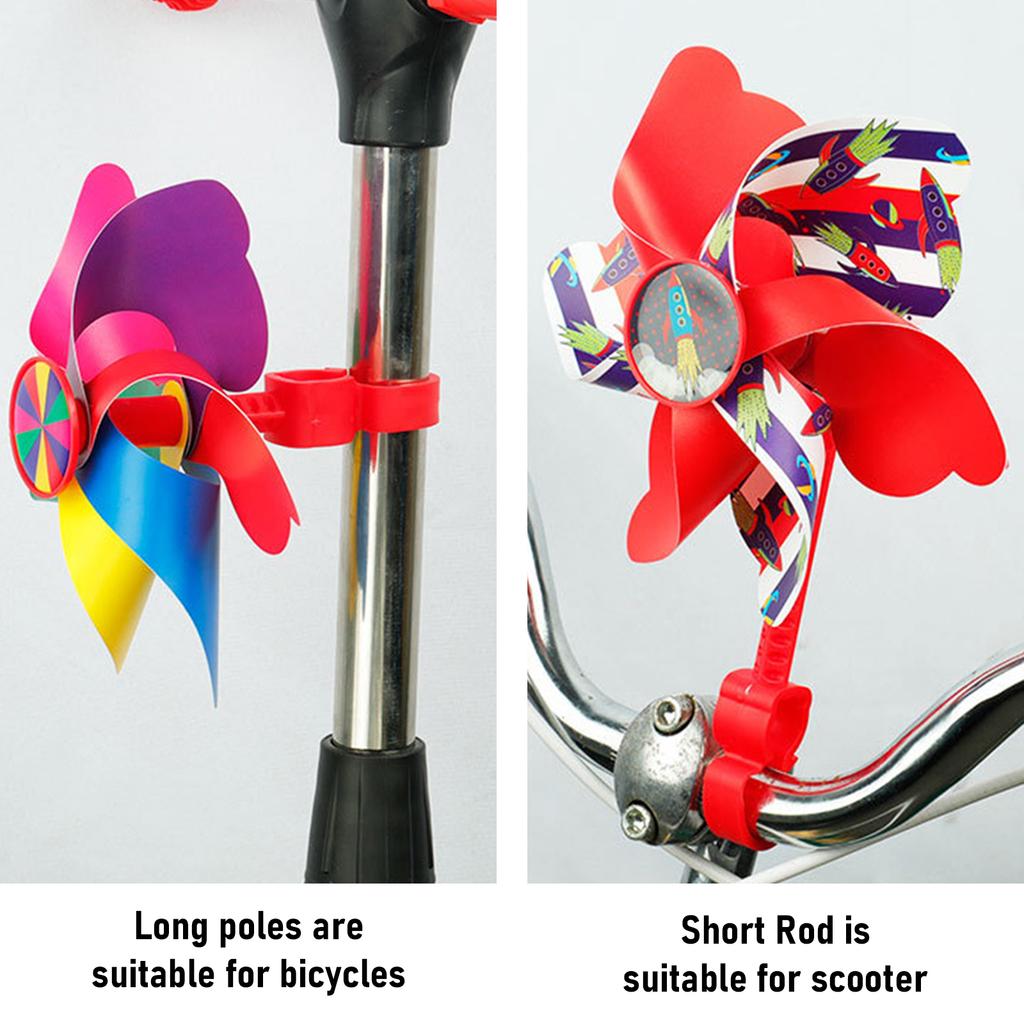 Fahrräder Lenker Windrad für Kinder Fahrräder Lenker Windrad Windmühle Drehende Blume Windrad Bunte Dekorationen